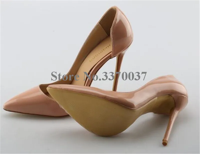 Обувь с фабрики; фирменный стиль; женские туфли-лодочки из лакированной кожи с острым носком на шпильке 11 см; недорогие модельные туфли; цвет розовый, красный, золотистый