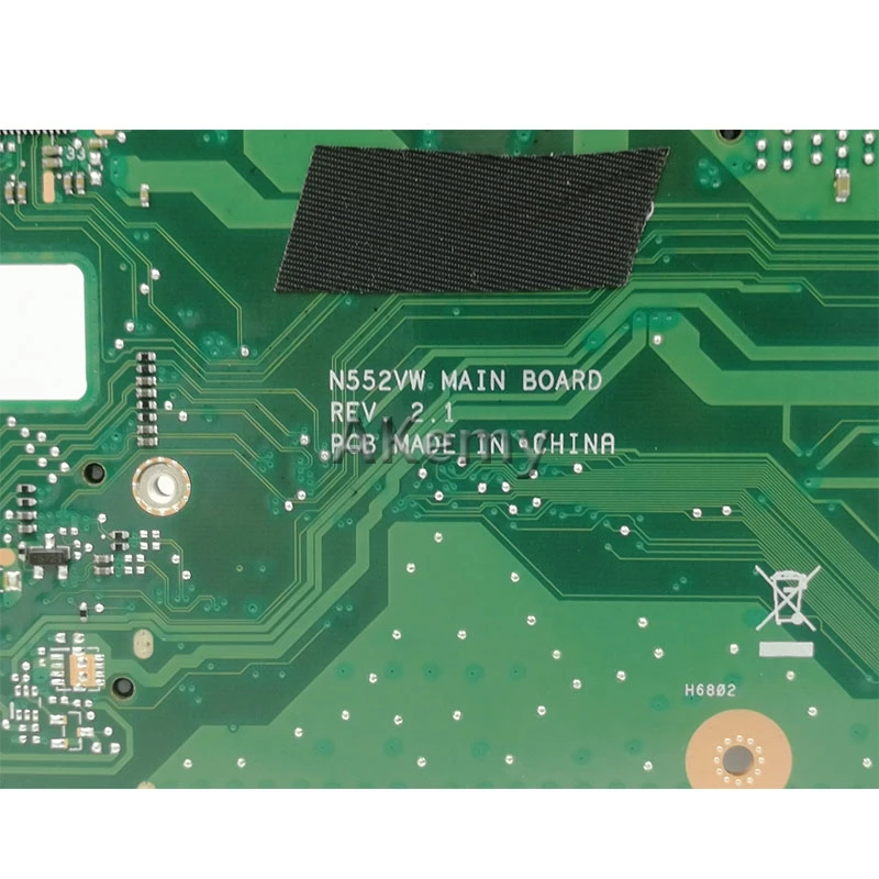  Akemy N552VW Laptop motherboard for ASUS N552VW N552V N552 Test original mainboard I5-6300HQ GTX960