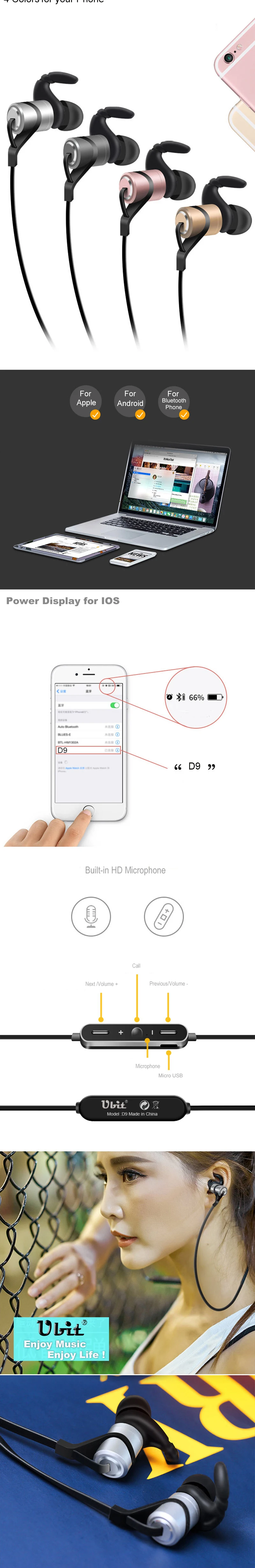 Ubit D9 Bluetooth Earphone (8)