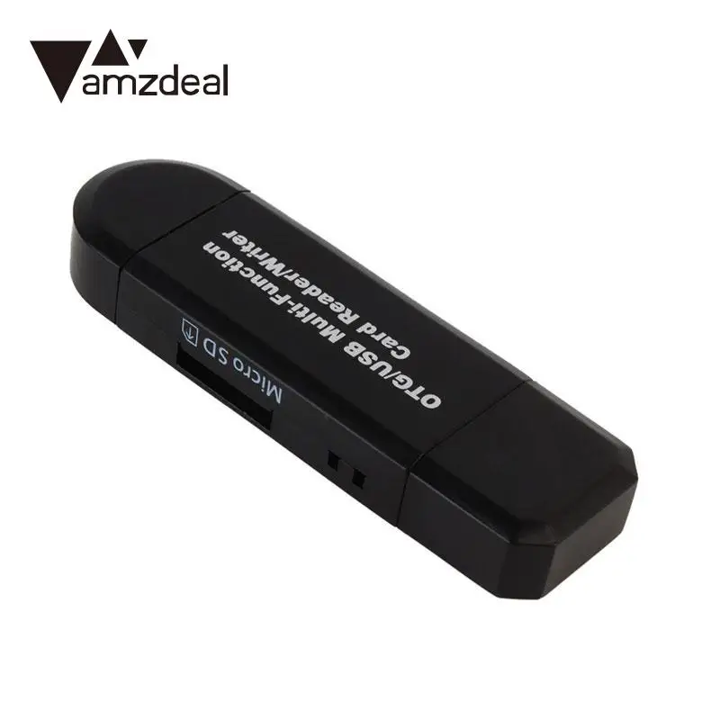 Amzdeal Универсальный Многофункциональный Micro USB 2 0 кард ридер адаптер SD/TF для