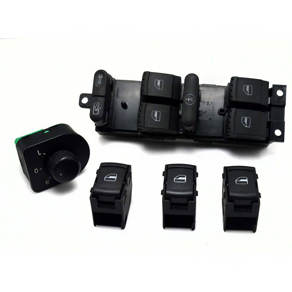 New 5 Pcs window switch mirror switch for VW JETTA GOLF MK4 POLO BORA