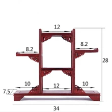 Красный кислоты дерево форма древних полка, античный стойки, сокровище, полка, рукоделие, гостиная орнамент стойки