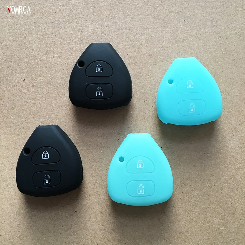 Car Silicone Key Holder Fob Cover Case Skin Protect for Toyota Corolla Rav4 Yaris Avensis / Prado 2 buttons starline a91 | Автомобили и