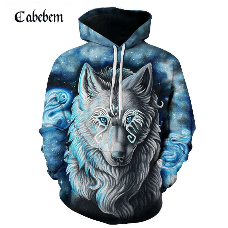

Wolf 3D printed hoodie HD printed hoodies Men casual loose coat Harajuku casual pullover Men/Women long sleeve hoodies brand