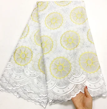 

2019 Latest Nigerian Laces Fabrics High Quality African Guipure Laces Fabric Wedding Swiss Voile Lace Fabric