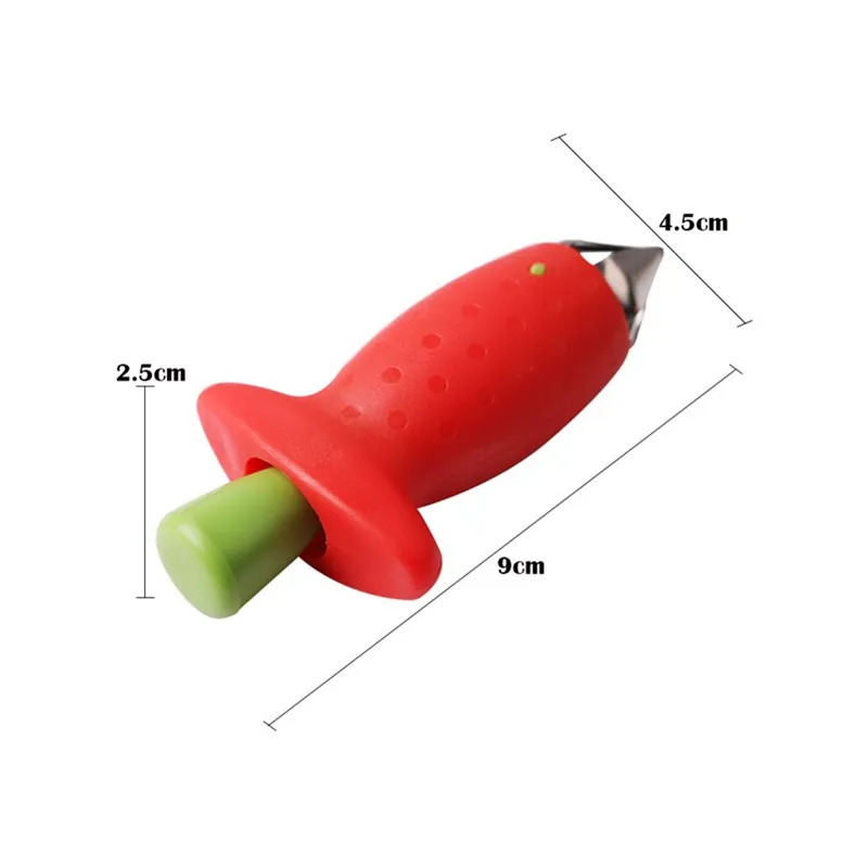 Кухонные аксессуары красный инструмент для удаления чашелистиков с клубники топ инструмент для удаления листьев томатные стебли нож для фруктов Стволовые гаджет для удаления