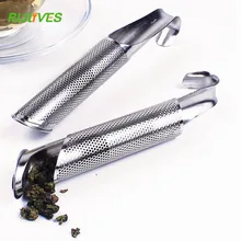 1 шт. ситечко для чая шар сетчатый фильтр для чая фильтр изогнутая рукоятка трубы дизайн сенсорного держателя инструмент