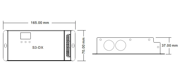 Высокое напряжение Led DMX512 декодер AC110-240V RGB DMX 512 декодер 3CH* 2A led контроллер и R9 27 ключ SPI пульт дистанционного управления