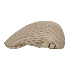 Кепка с козырьком от солнца, Мужская однотонная Кепка Newsboy для мальчика, плоская кепка, Мужская дышащая, мастер шапка Viseras De Mujer Gorra Hombre Pare