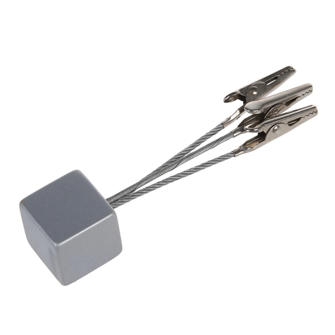 3 зажима Cube base wire memo holder paper Note clip-серебристо-серый