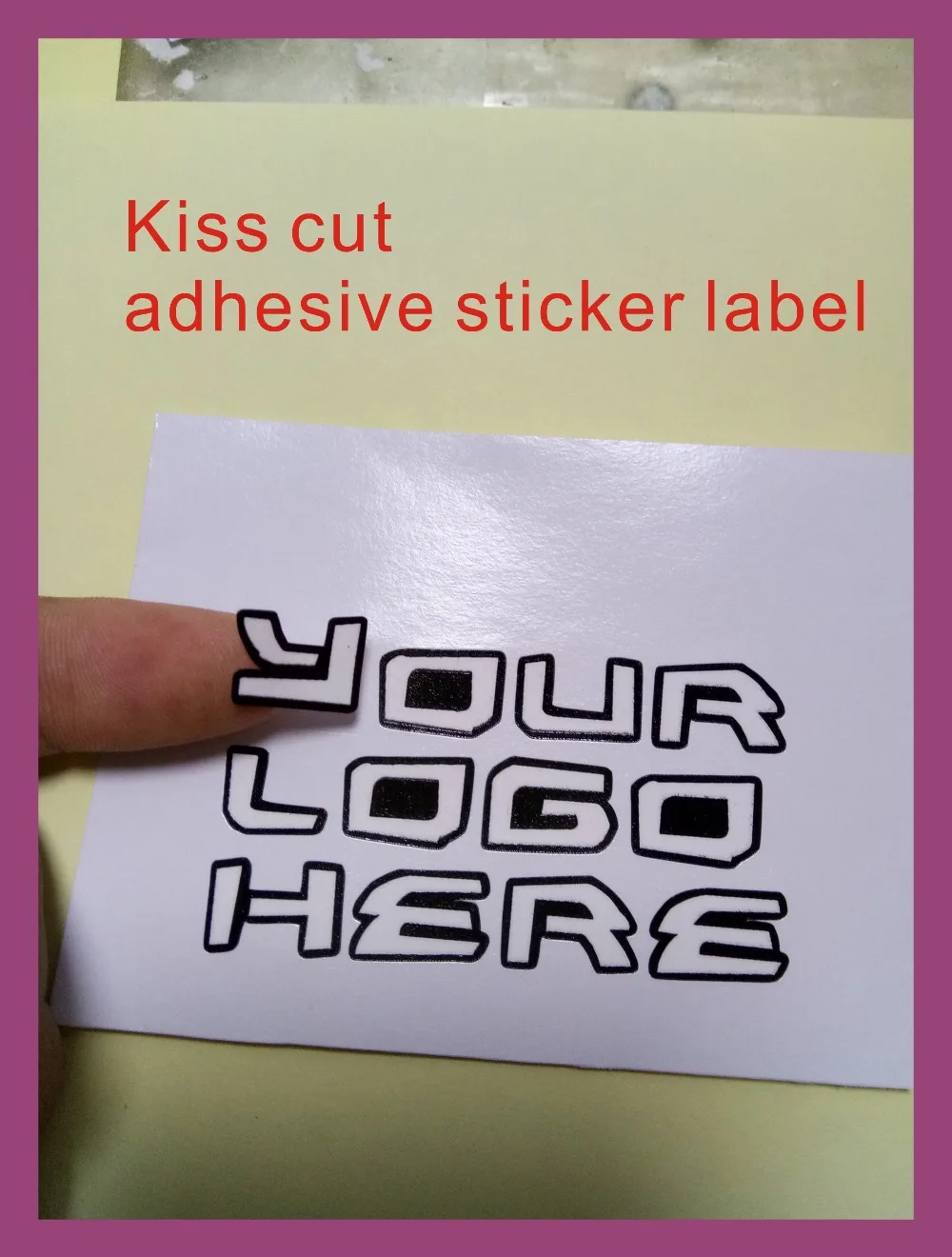 6x6cm Kiss Cut Sticker Label Printing Custom In Stationery Stickers