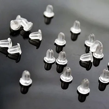 

10000 PCS Rubber Plastic Earring Back Stoppers DIY Jewelry Findings Earring Accessories Earplugs Plug