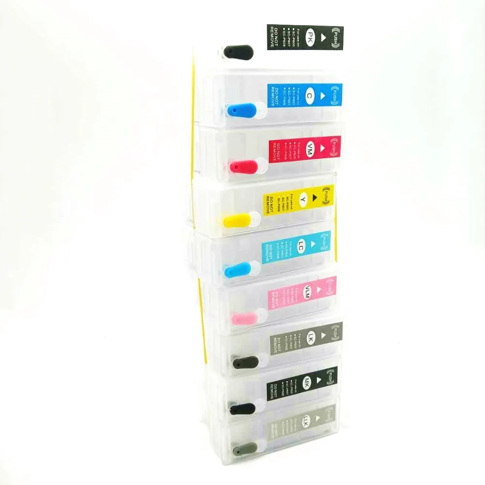 

T7601T7609 Refillable ink cartridges for Epson P600 surecolor P600 Surecolor SC-P600 printer with auto reset chips