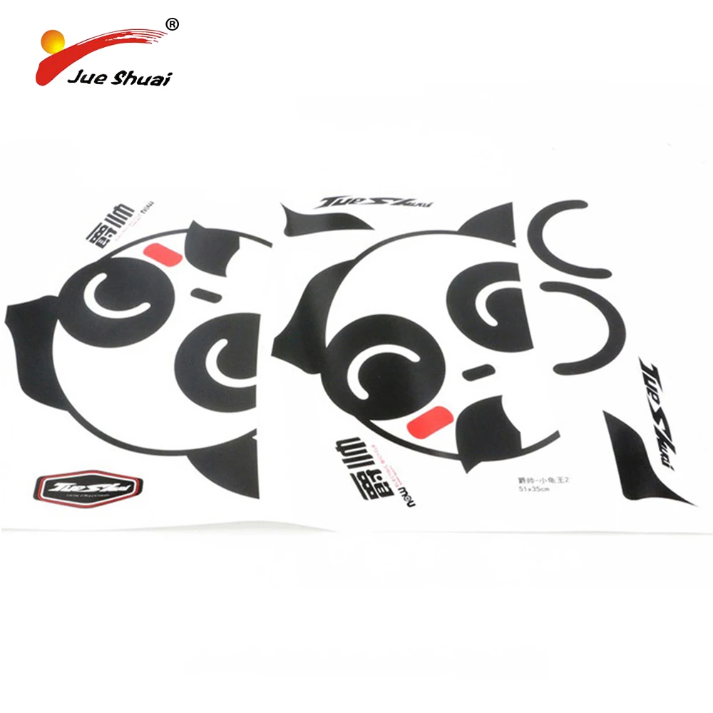JS милые наклейки панды рисунок с изображением лисы велосипед Stiker велосипедные защитные штаны полоса горный велосипед наклейки велосипед Pegatinas Moto