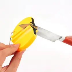 INMYLIFE портативный точильный камень Мини два-точилка для ногтей тонкие грубые шлифовальные инструменты керамический стержень для пикника