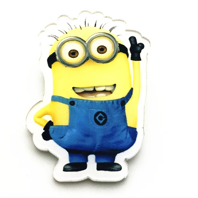 

1 PC Minions Cartoon Badges for Clothing Kawaii Acrylic Badges Icons on The Backpack Icons on The Pin Brooch Plastic Badge