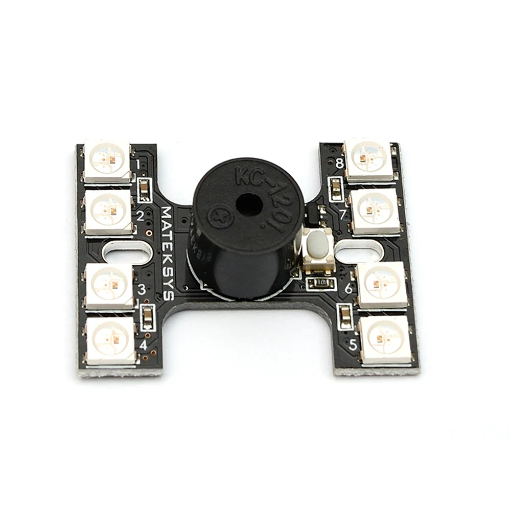 Matek WS2812B LED Tail Light With High Dual Buzzer Modes For Multicopters FPV QAV X QAV