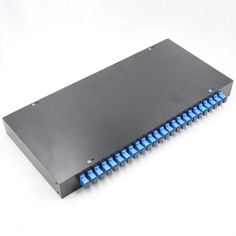 

24 Port Fiber Patch Panel SC FC LC Pigtail ODF 1U Optical Fiber Terminal Box Optical Fiber Distribution