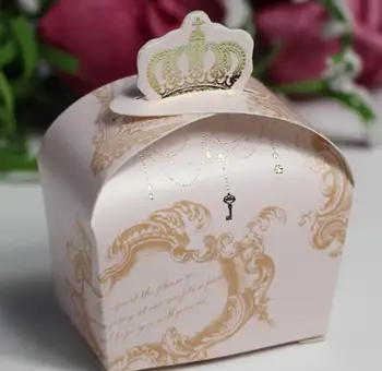 

creative crown necklace Eourpean type candy bag new marriage charm Shower Favor Boxes Wedding Party Gift hold bag