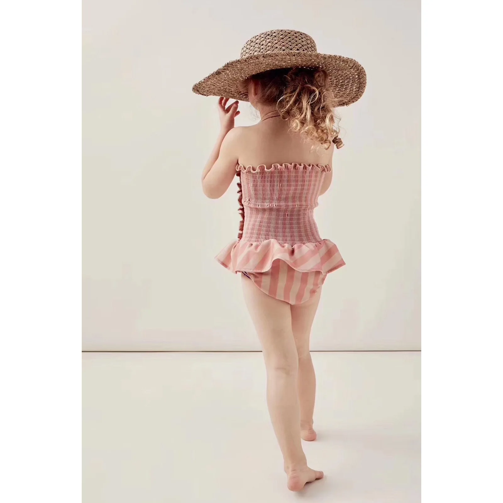 NEW ARRIVAL GIRLS SWIM STRIPED SWIM WEARS TINY GIRLS CLOTHING VESTIDOS FAMILY MATCHING CLOTHES BABY SHORTS