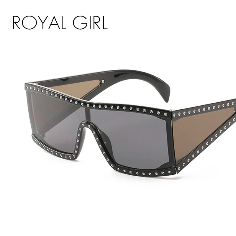 ROYAL GIRL Luxury Square Sunglasses Women Oversize