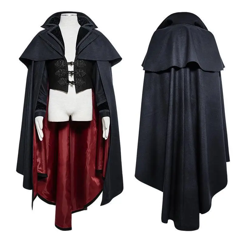 Punk Rave Men s Gothic Style Vampire Cape Overcoat Y-709 Punk Rave Men s Gothic Style Vampire Cape Overcoat Y-709