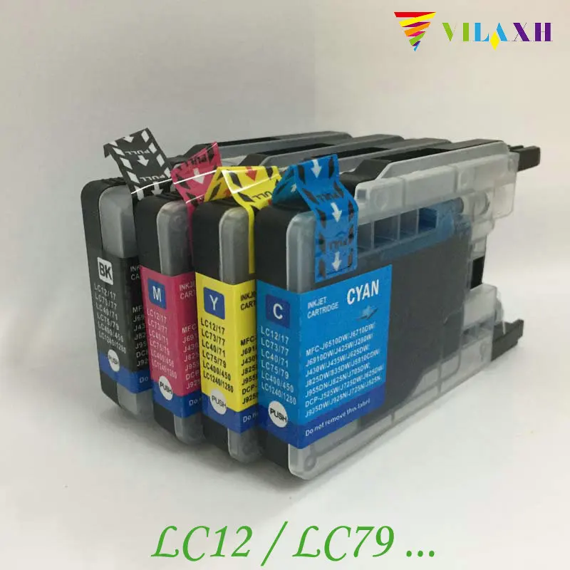 

Vilaxh LC1280 LC71 LC73 Compatible for Brother LC79 Ink Cartridge MFC-J430W MFC-J825DW MFC-J835DW DCP-J525N DCP-J540N Printer