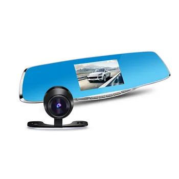 

Car dvr Rearview Mirror 5.0" Dvr Digital Video Recorder Auto Navigator Registrator recorder + Rear Camera