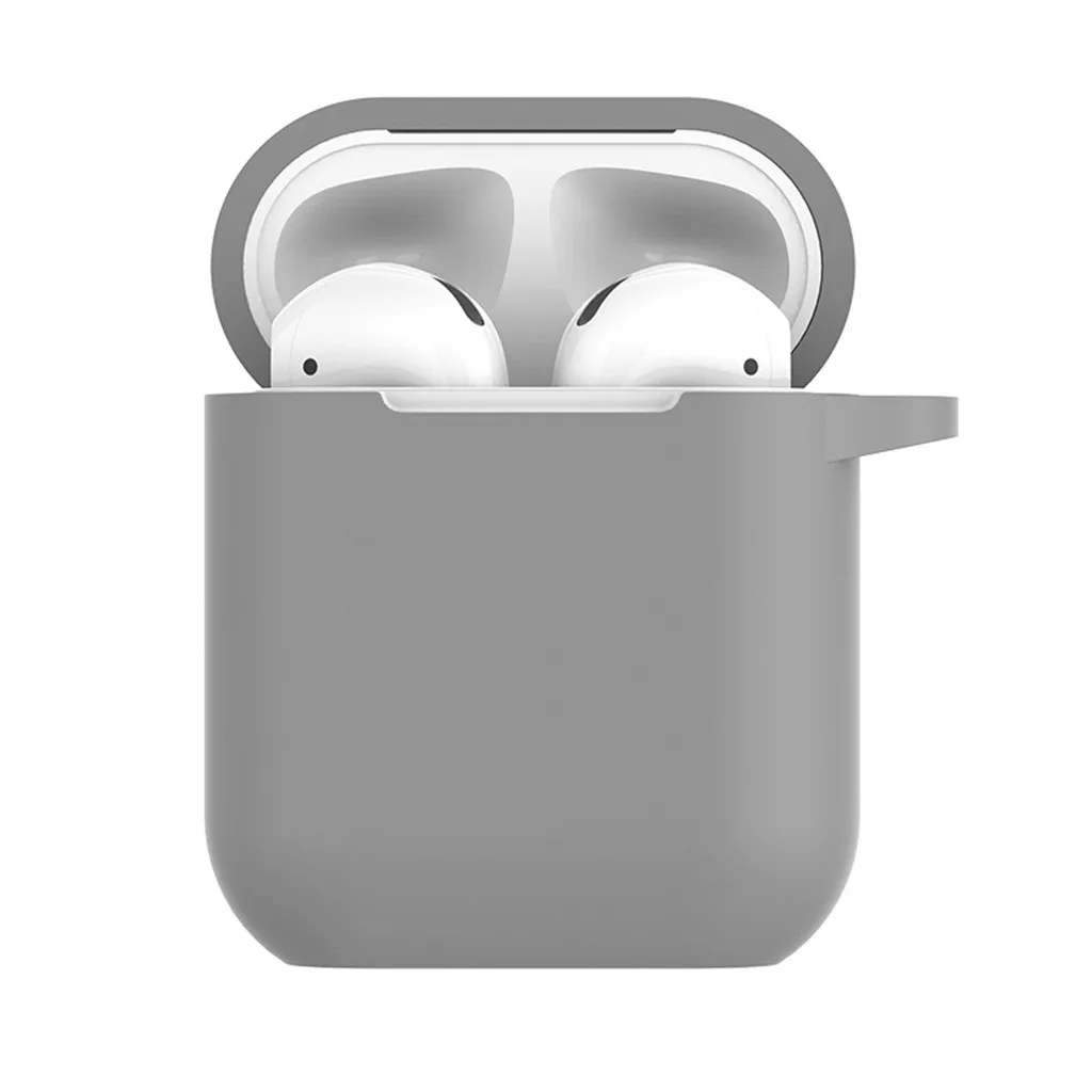 1 шт. ТПУ Силиконовые Bluetooth беспроводные наушники чехол для AirPods защитный чехол Аксессуары для кожи для Apple Airpods зарядная коробка - Цвет: D