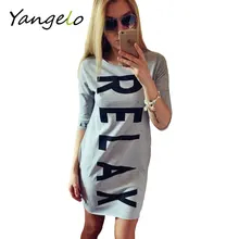 Модное женское платье, повседневное летнее платье, мини вечерние платья, расслабляющее черное серое Хлопковое платье