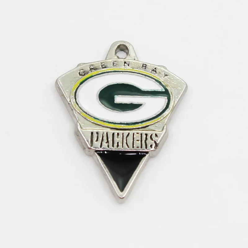 New Arrival 10pcs/lot Green Bay Packers Football Team Dangle Charms