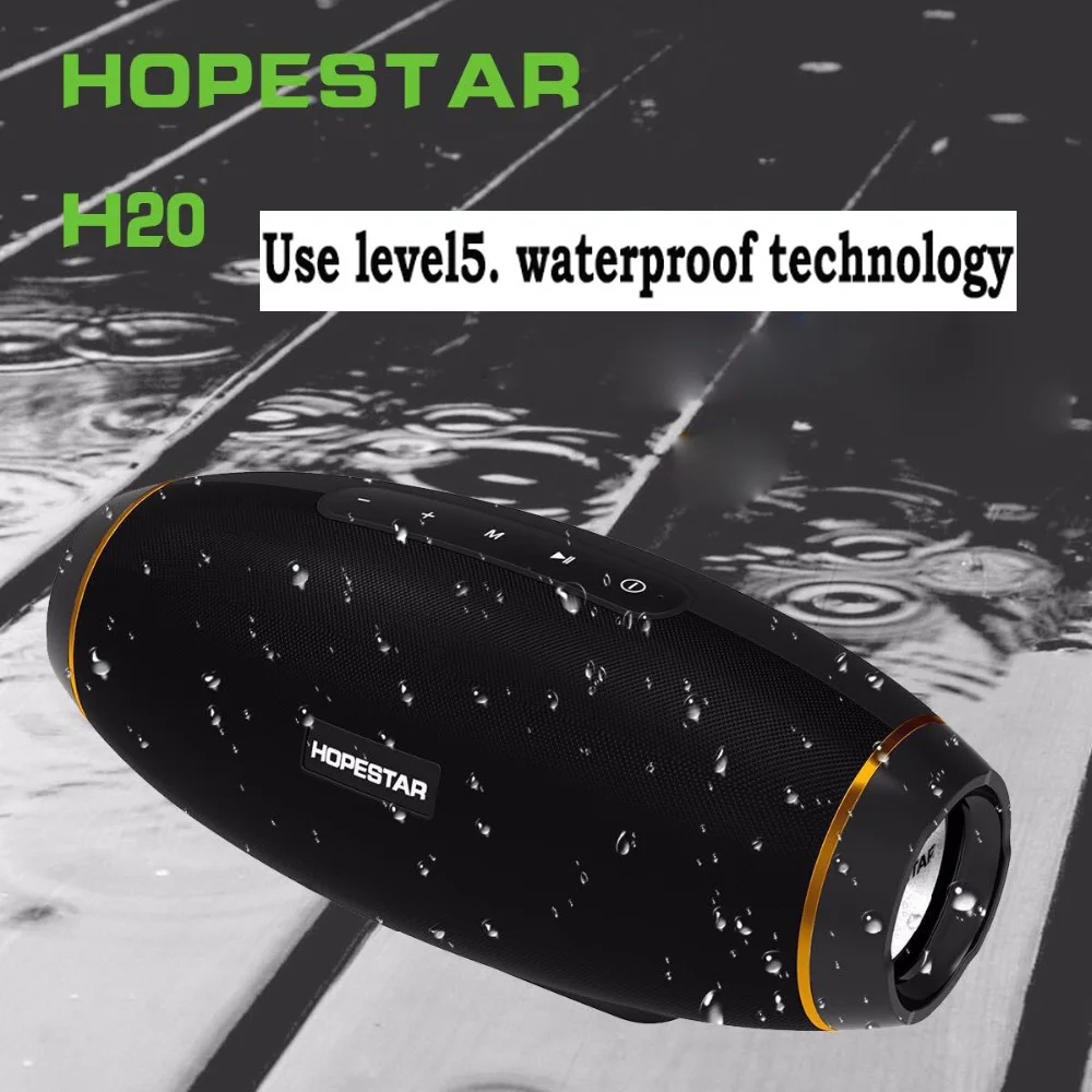 Hopestar H20 портативный Bluetooth динамик водонепроницаемый mp3 музыкальная Колонка Беспроводная 30 Вт ПК ТВ звуковая панель коробка стерео сабвуфер для xiaomi