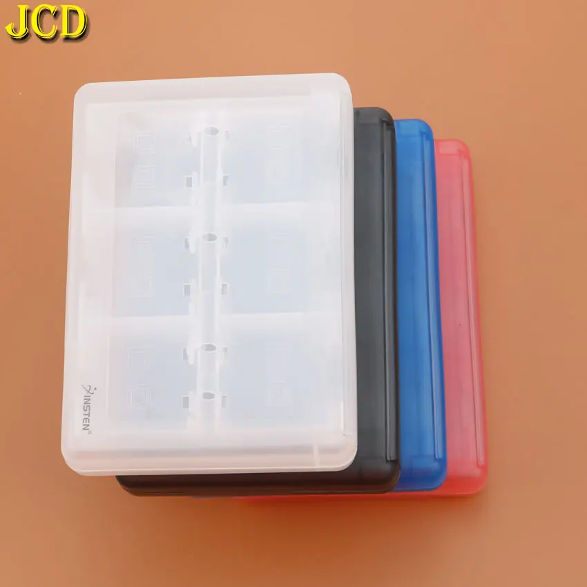 JCD 28 в 1 игровые Чехлы для карт памяти жесткий пластиковый держатель Micro SD Nintendo NDS