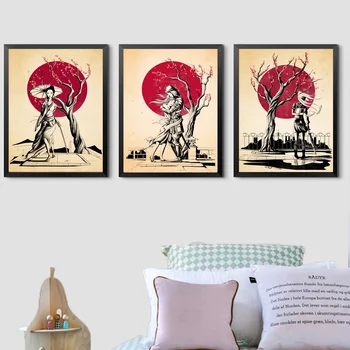 

Japanese Vintage Retro Cherry Blossom Wall Art Paint Wall Decor Canvas Prints Canvas Art Poster Oil Paintings No Frame