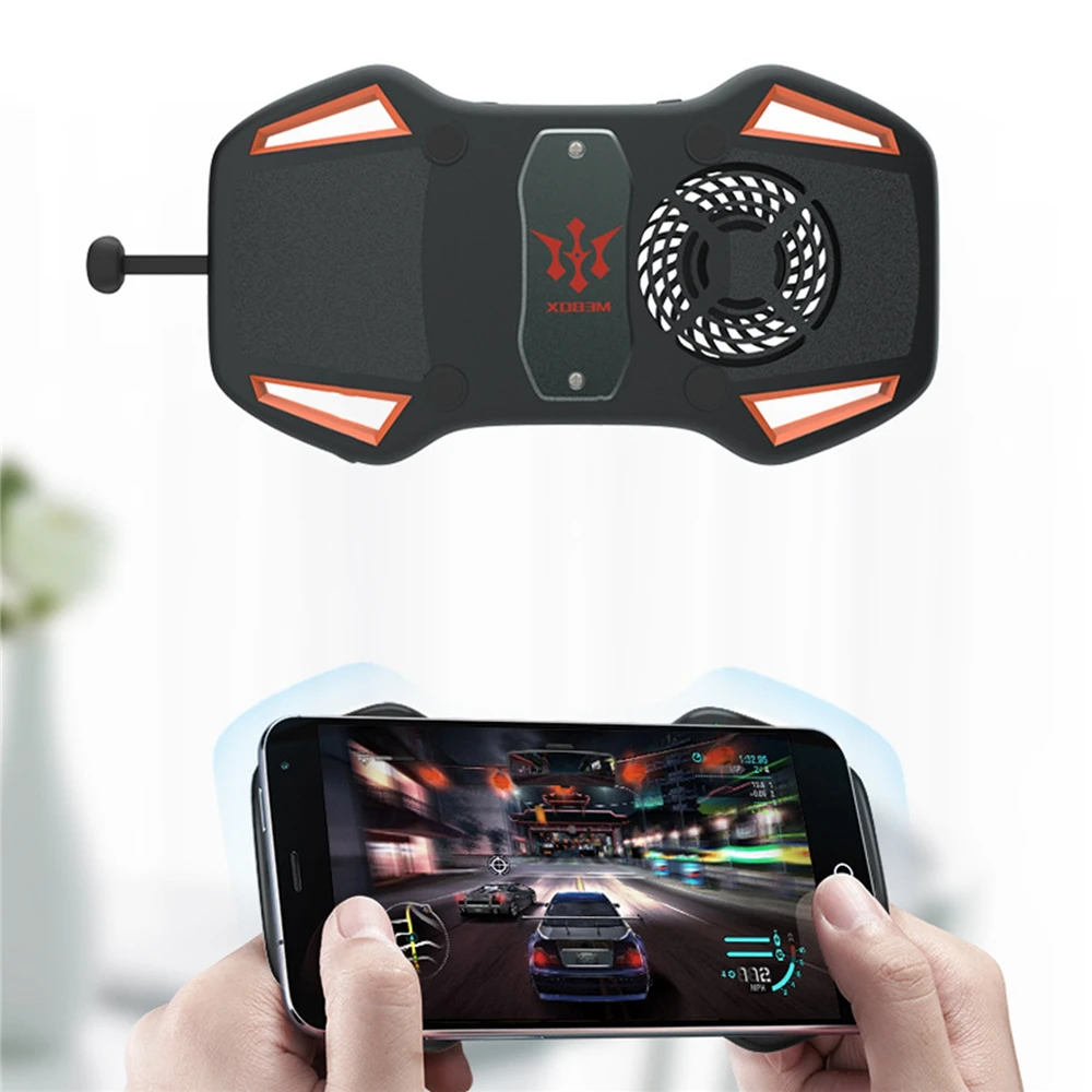 

Mobile Phone Gamepad Cooling Fan Game Controller Joystick for Apple Android Smart Phone Apple / Type-C Interface Power Bank