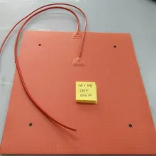 200C 220 В 508*508*1.5 мм тепла горячей площадку для creality CR-10 S5 принтер Гибкая силиконовая Нагреватель 320 Вт+ 1800 Вт 4*12 0.16mmhole 1000 мм привести