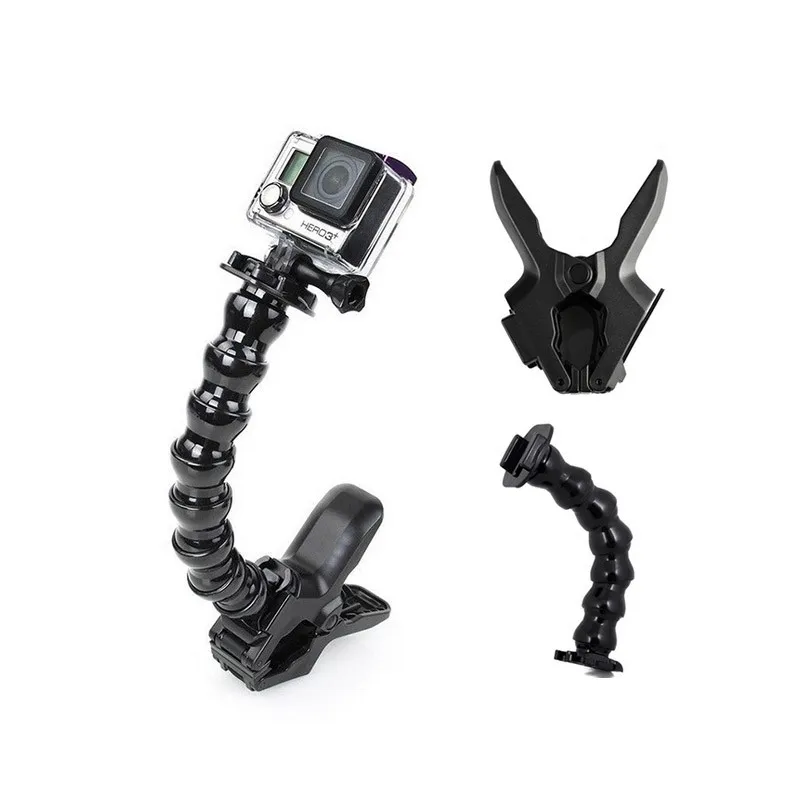 HOT Original 24cm Gopro Gooseneck Adjustment Jaws Flexible Clamp Mount