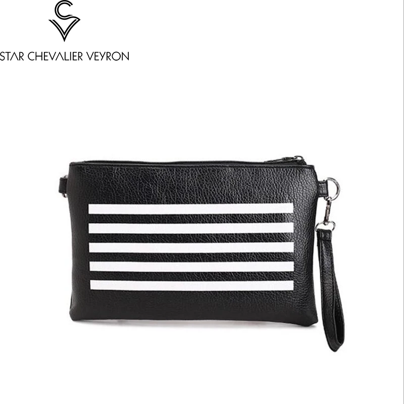 

2017 The new striped decoration women handbags High quality pu leather fashion trend women shoulder bags simple solid handbags