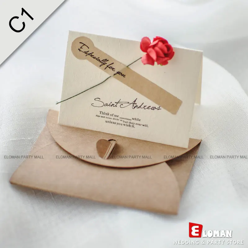 C1-Redrose-25pcs bridal shower invitation card invitation wedding invitation card elegant wedding invitations wedding invitation envelope wedding invitations elegant wedding invitati