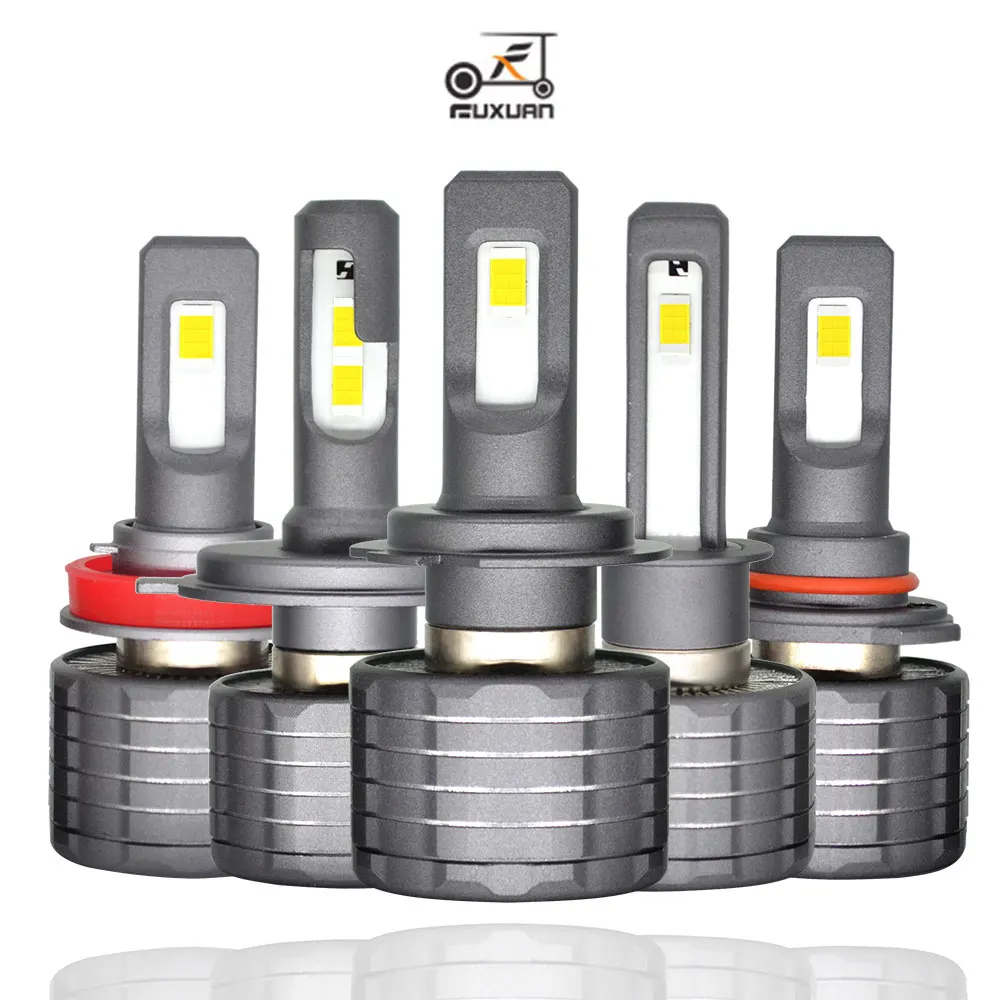 Goede Fuxuan Auto Koplamp H7 LED H4 LED H1 H11 H3 9005 HB3 9006 HB4 72 w 8000LM 6000 k 12 v 24 v Auto Koplamp COB Fog Gloeilamp