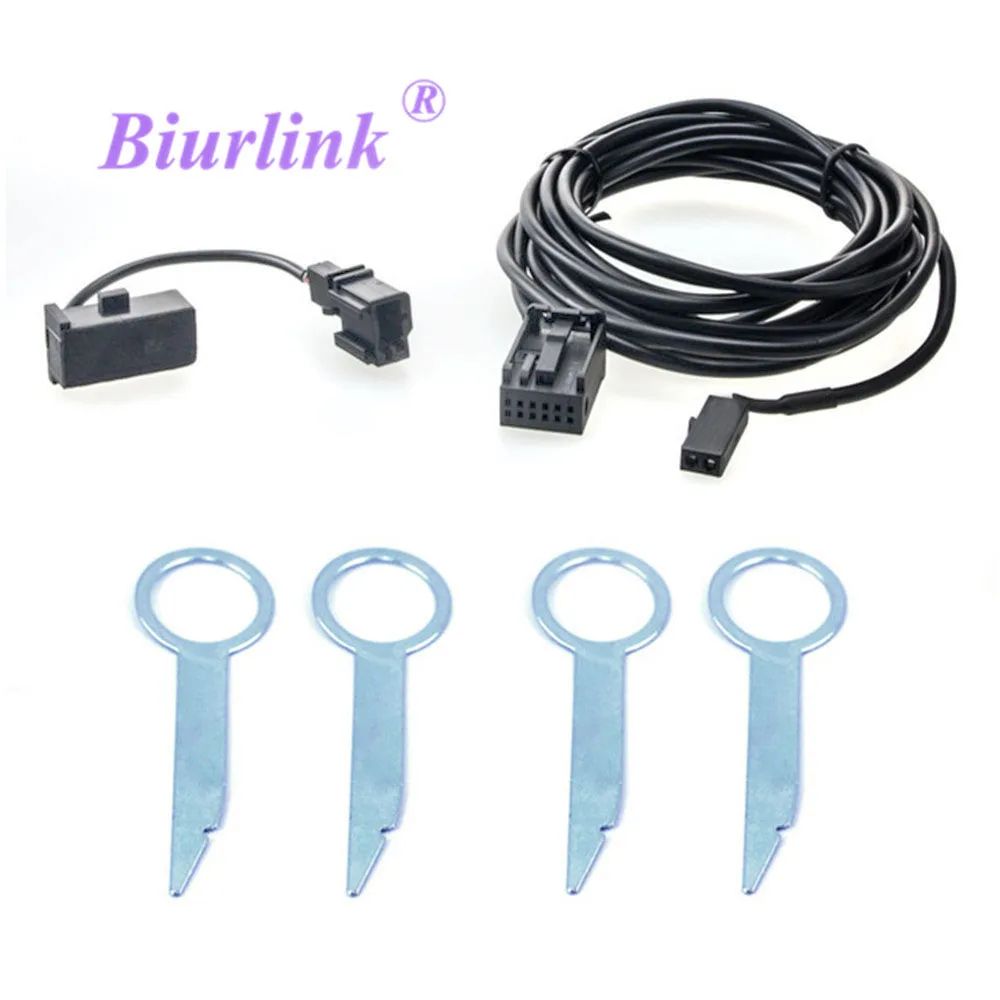 Biurlink RNS510 RNS315 автомобиль радио Micphone микрофонный адаптер Bluetooth комплект упряжи кабель для VW Volkswagen