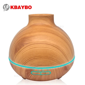 

400ml Wood Grain Humidifier Aroma Essential Oil Diffuser Ultrasonic Aromatherapy Mist Maker for Office Home
