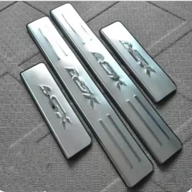 car styling stainless steel scuff plate door sill 4pcs/set