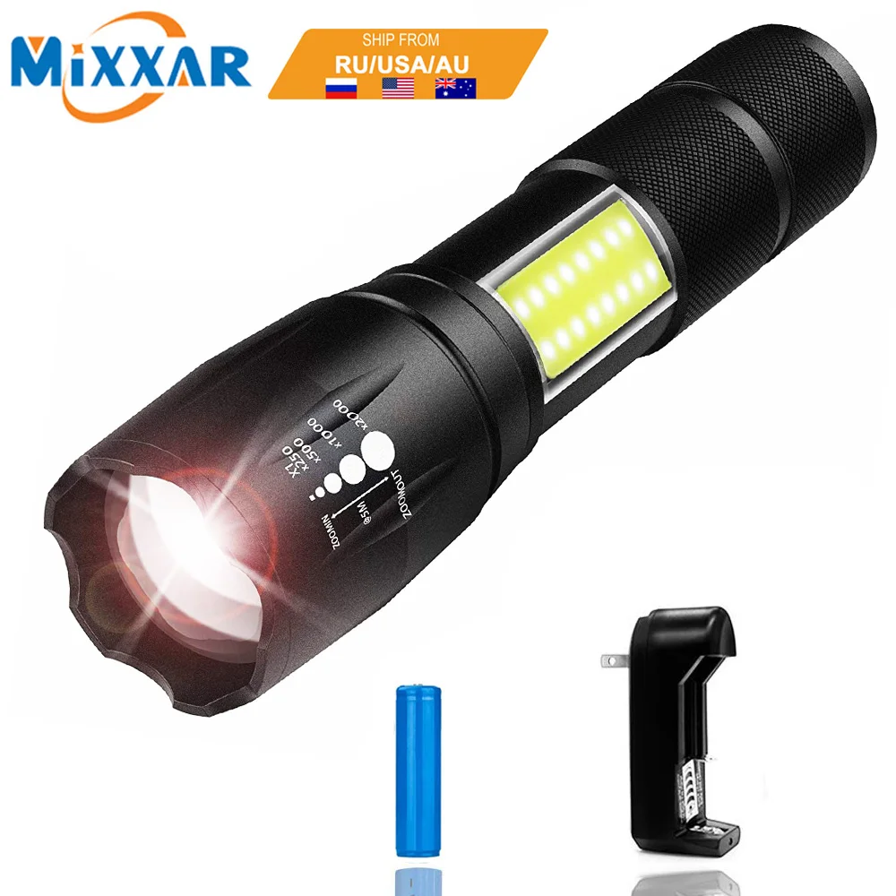 

Dropshipping COB LED Flashlight Work Light Lamp Handheld Torch Great for Camping Household Emergency Electrical Maintenance