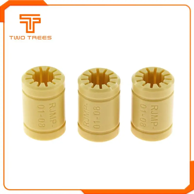 

2PCS LM8UU 3D Printer Solid Polymer Bearing 8mm Shaft RJMP-01-08 Plastic Linear Bearings Bushing for Mendel 3D Printer Parts