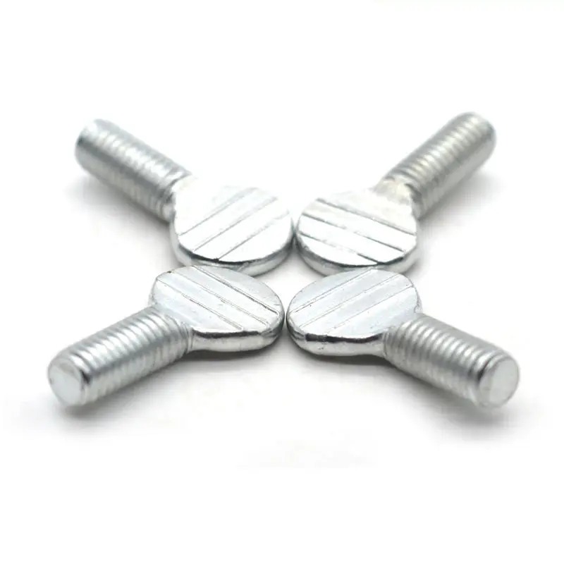 M5/M6/M8/M10 Thumb Screws Flat Head Fingertight Screw Tennis Wave Plate