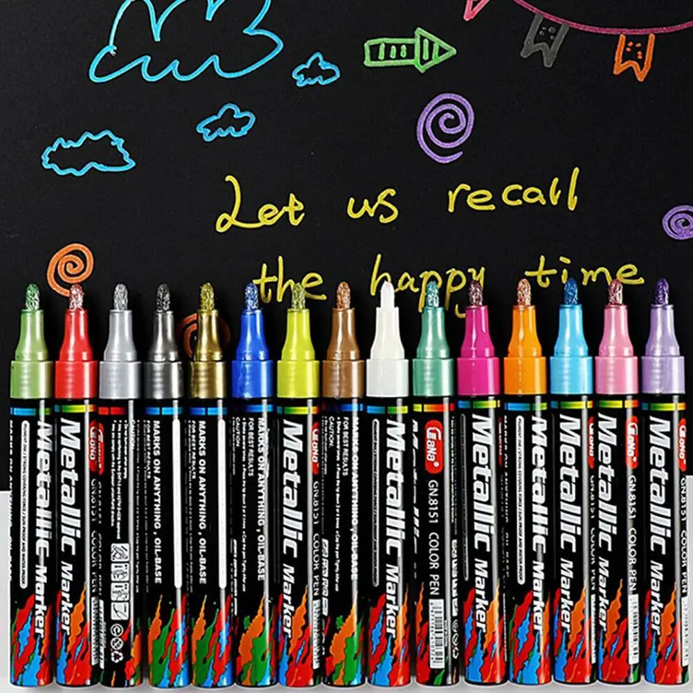 Permanent Tyre Paint Pen Car Motorcycle Bike Creative Marker Colourful Waterproof Oil Pen Rubber/Metal/Glass/Wood Tyre Paint