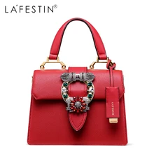 LAFESTIN, женская сумка, брендовый дизайн, бриллианты, настоящая кожа, сумка, модная женская сумка через плечо, Роскошные бренды, сумка bolsa