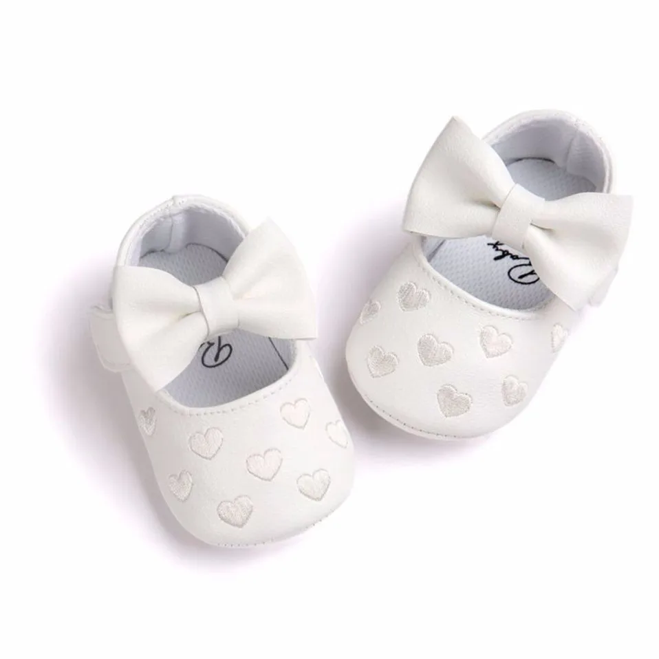 Baby PU Leather Baby Boy Girl Baby Moccasins Moccs Shoes Bow Fringe Soft Soled Non-slip Footwear Crib Shoes