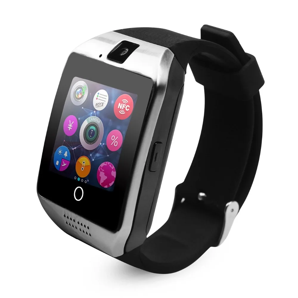 imágenes para Negro Cawono Q18 Bluetooth Reloj Inteligente Android Smartwatch Reloj Relogio reloj Inteligente NFC GSM SIM para Apple HUAWEI VS DZ09 imágenes para Negro Cawono Q18 Bluetooth Reloj Inteligente Android Smartwatch Reloj Relogio reloj Inteligente NFC GSM SIM para Apple HUAWEI VS DZ09